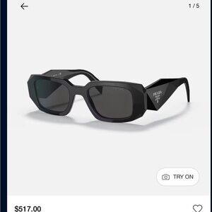 Prada Angular Black Sunglasses